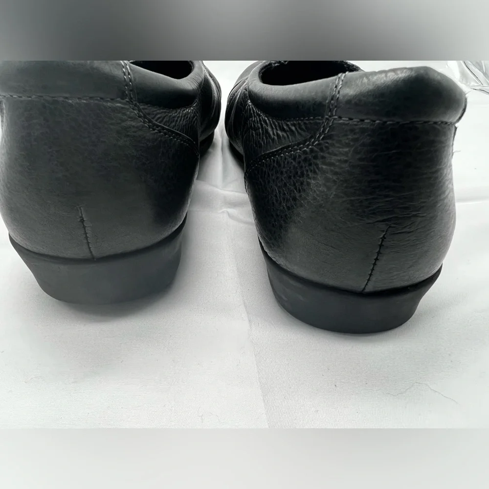 ABEO 24/7 Women's Shoes Comfort Ivonne Hook & Loop Soft Leather Black sz 8